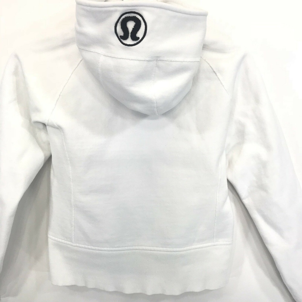 Lululemon White Scuba Full Zip-up Hoodie Jacket 8